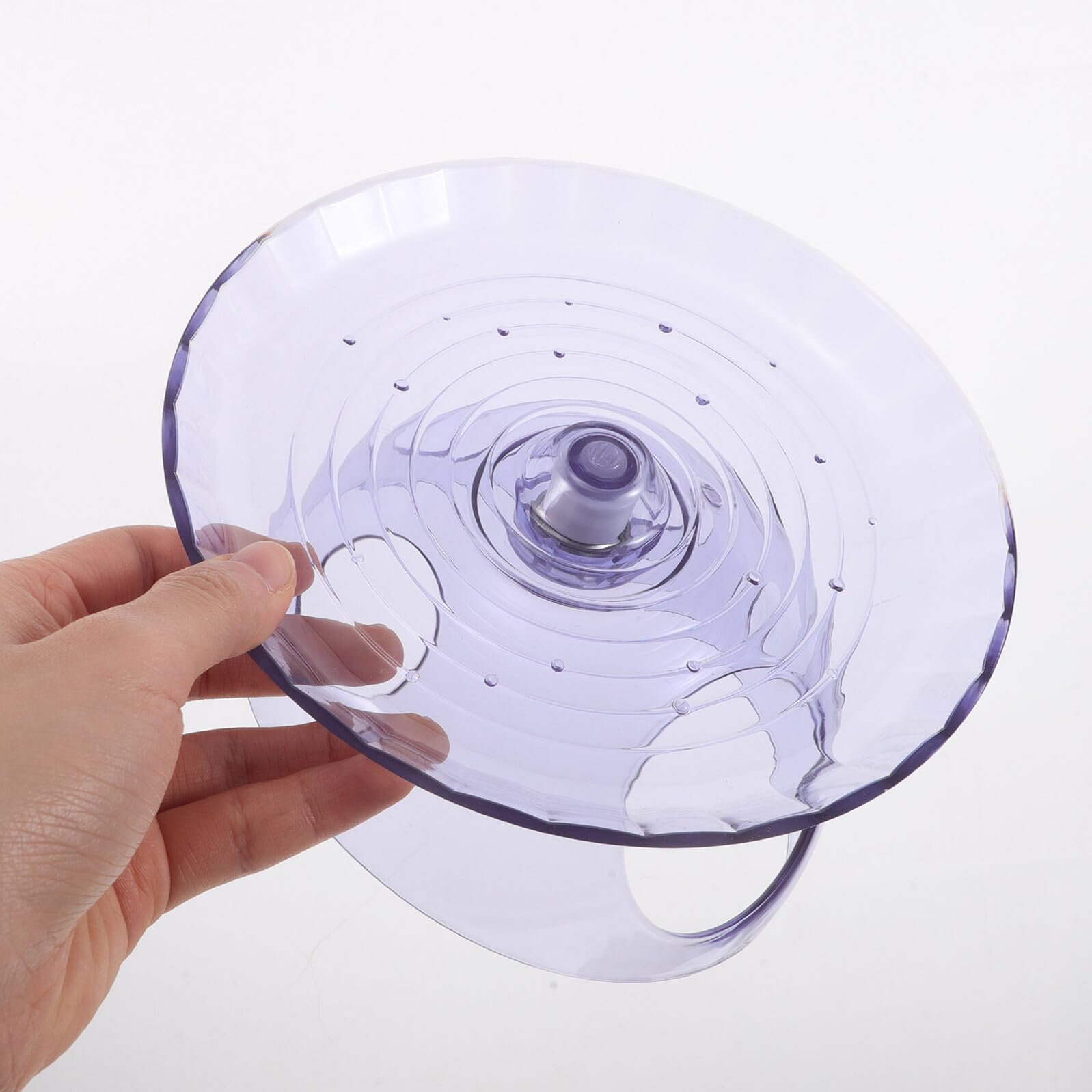 Roue D’Exercice Silencieuse pour Hamster avec Abri Intégré, Lot de 3 Pièces Transparent, Bleu et Rose – de Course pour Petits Animaux, Accessoire de Cage pour Souris et