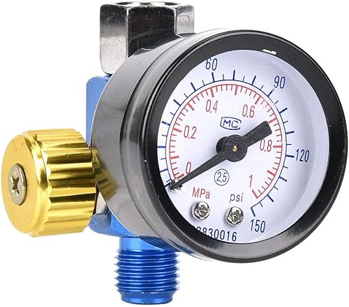 Miniatura 5 de Regulador de presión de aire, regulador de aire de aleación de aluminio, regulador de compresor de aire, fácil instalación para pistola