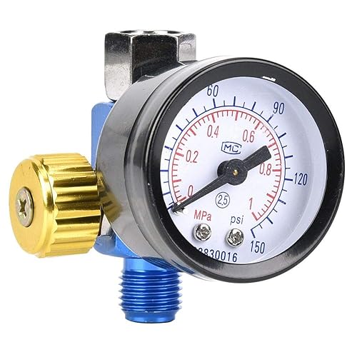 Miniatura 5 de Regulador de presión de aire, regulador de aire de aleación de aluminio, regulador de compresor de aire, fácil instalación para pistola