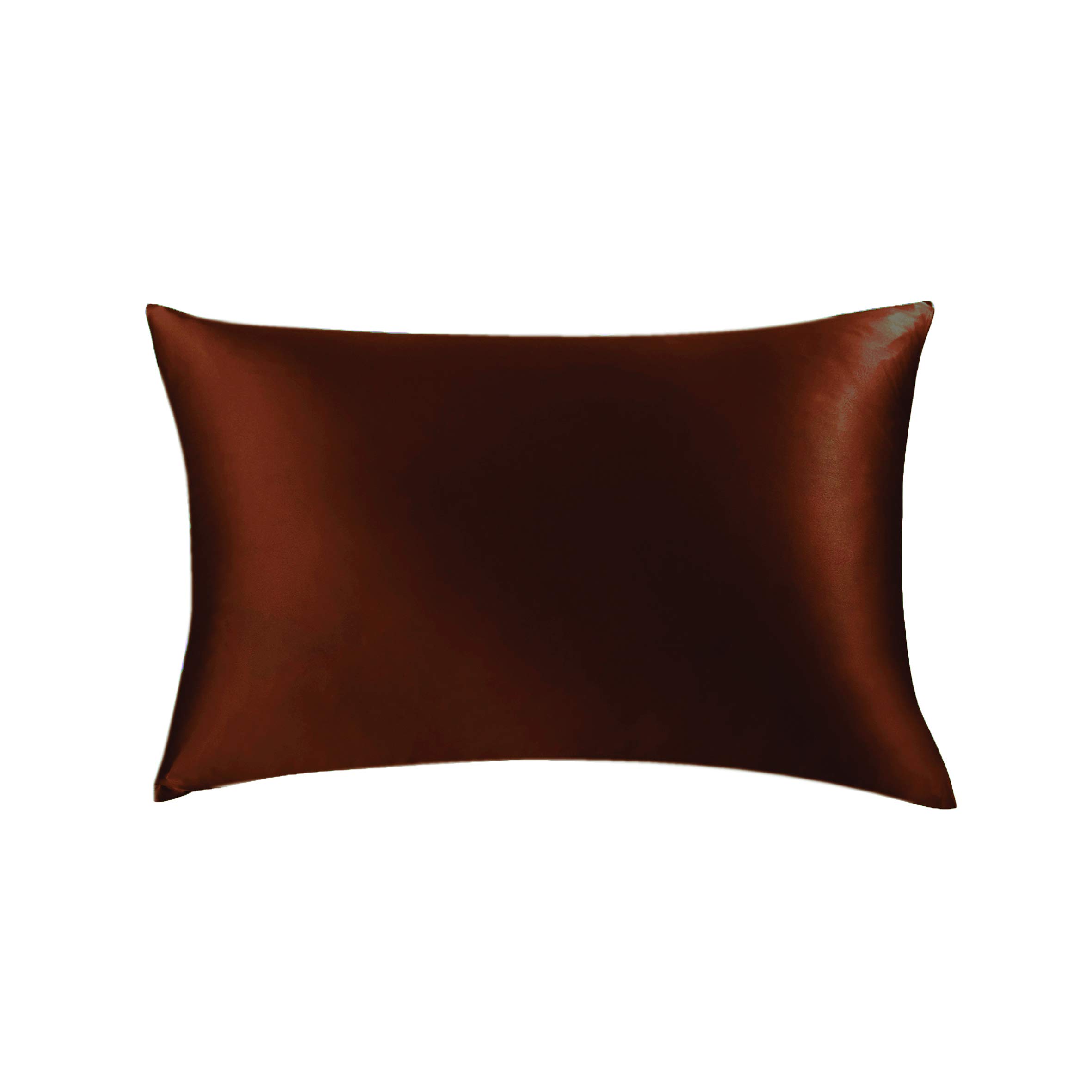 Jasmine Silk Mocha 100% 19 Momme Mulberry Charmeuse Silk Pillowcase For Hair And Skin 50 Cm X 75 Cm Envelope Closure- Rrp £35 (Mocha)
