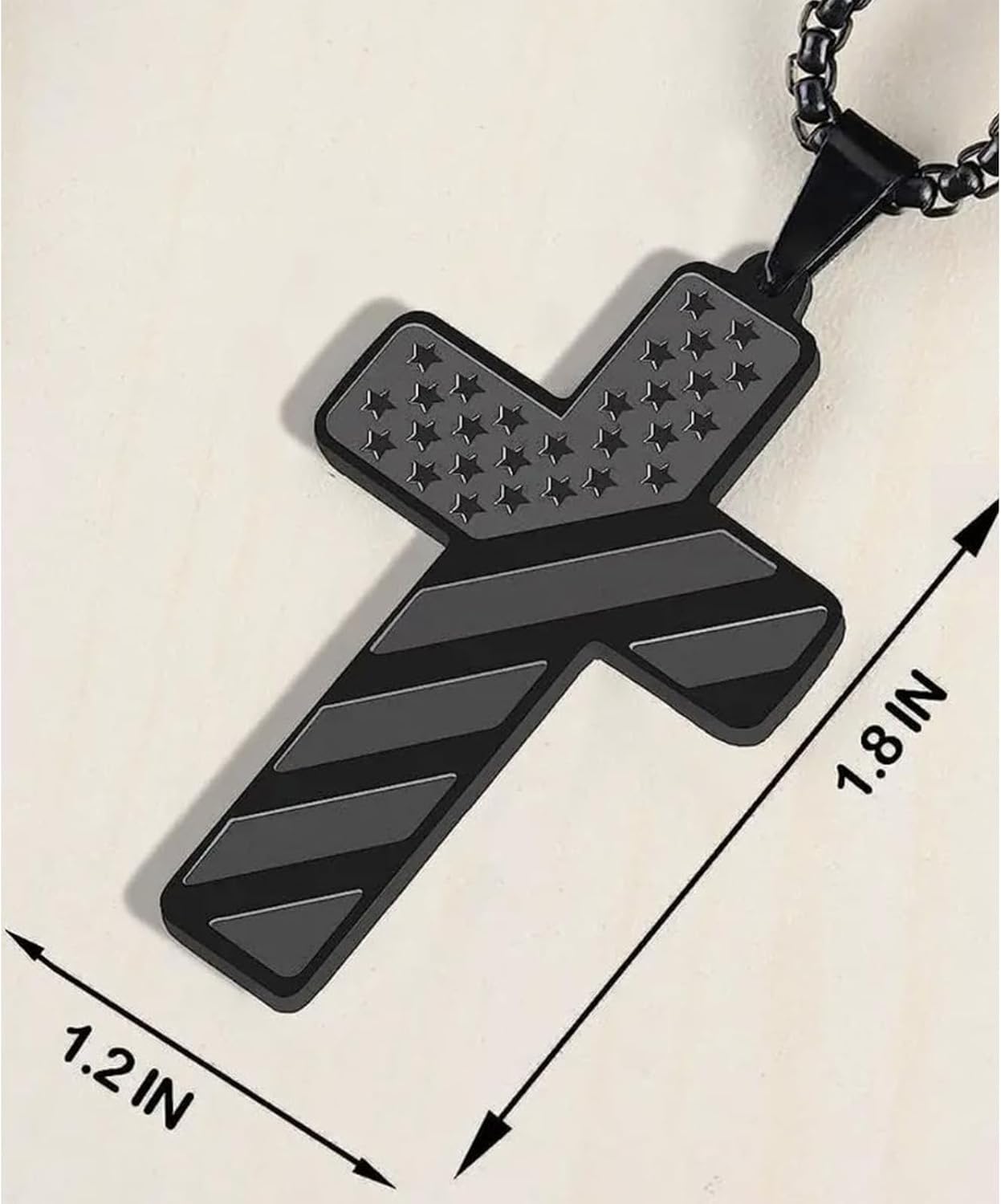 Cross Necklace for Men Boys Son Grandson Birthday Baptism Christian Graduation Christmas Gifts - Image 6