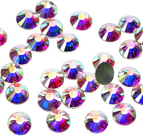 1440pcs/lot SS20(5mm) AB Color Flat Back Brilliant Round Rhinestones Glass Stones Glitter Gems (SS20, AB Color)