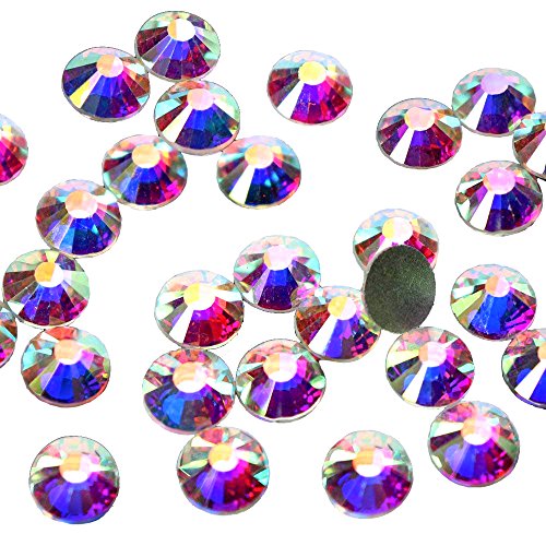 Sorrento Crafts 1440pcs 5mm AB Color Flatback Glass Rhinestone Gems - Perfect for Crafts, Decorations & Jewelry