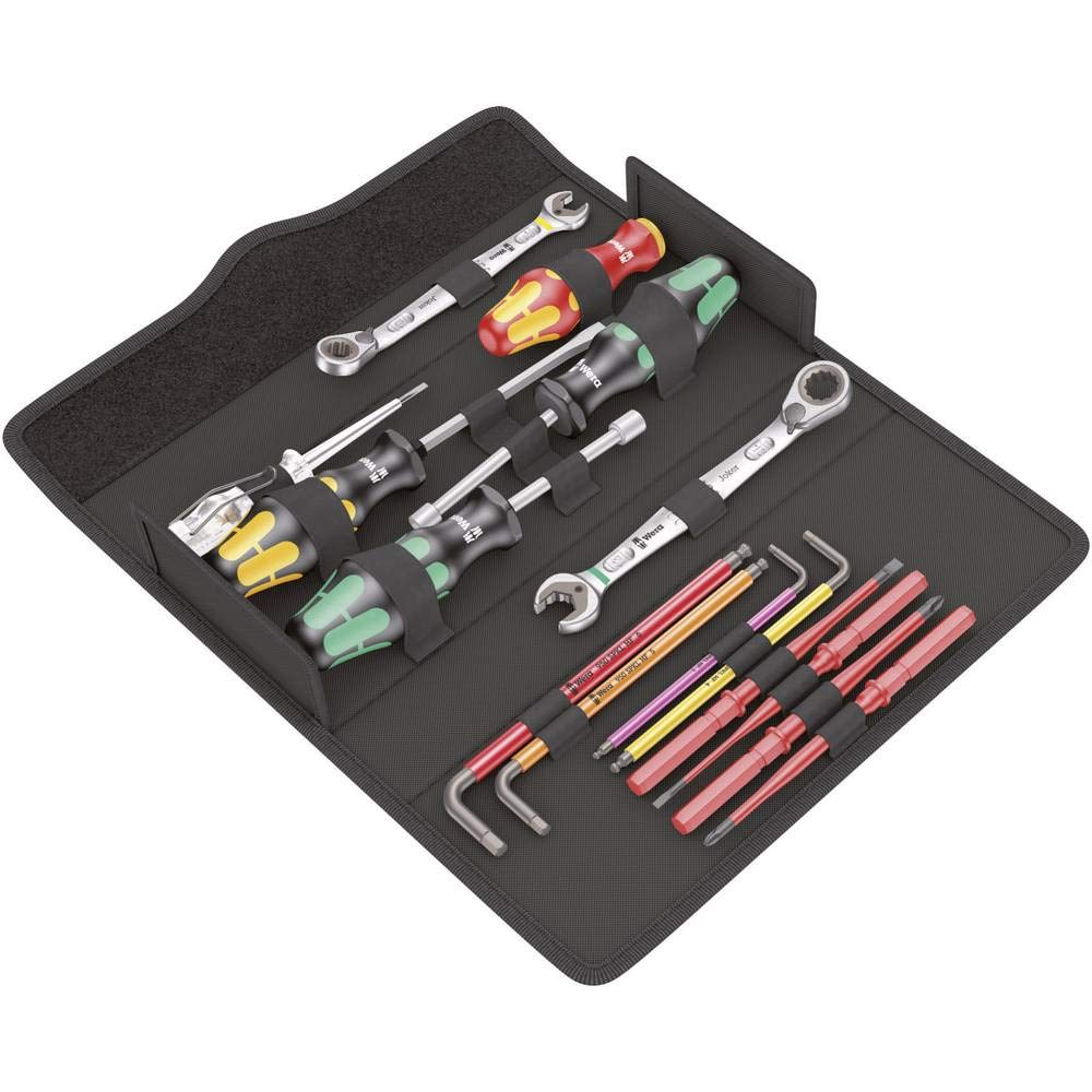 Wera 05136026001 Kraftform Kompakt SH 2 para equipos sanitarios/calefacciones, Juego de herramientas aisladas VDE, 15 piezas