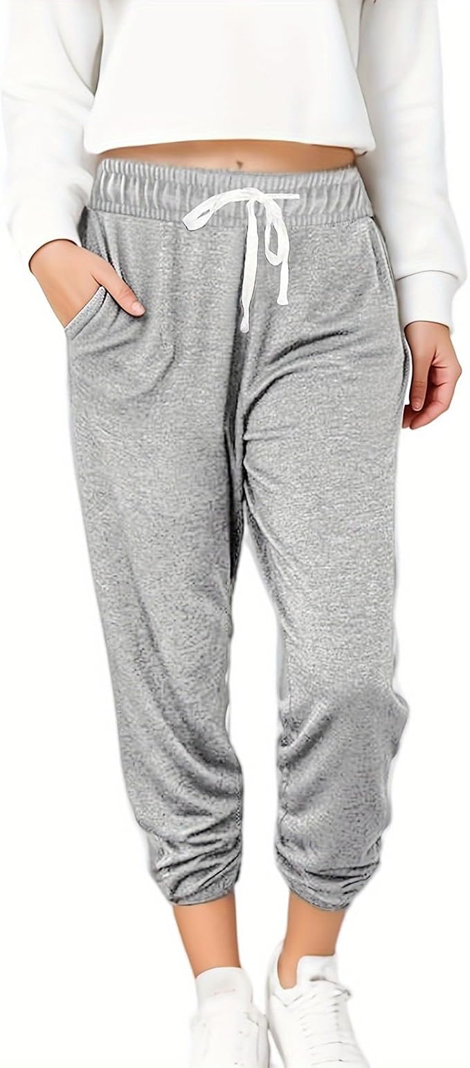Women Baggy Sweatpants with Pockets Lounge Womens Pajama Pants Female Trouser