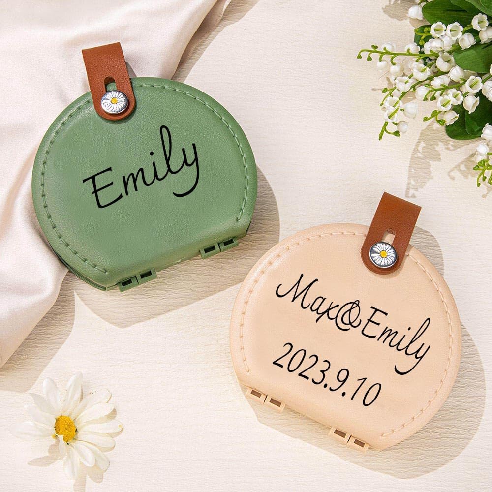 Custom Name Birth Flower Sewing Kit Gifts for Grandma, Mom, Friend, Traveler, Adults, Beginner, Emergency Portable Leather Sewing Kit Sewing Supplies