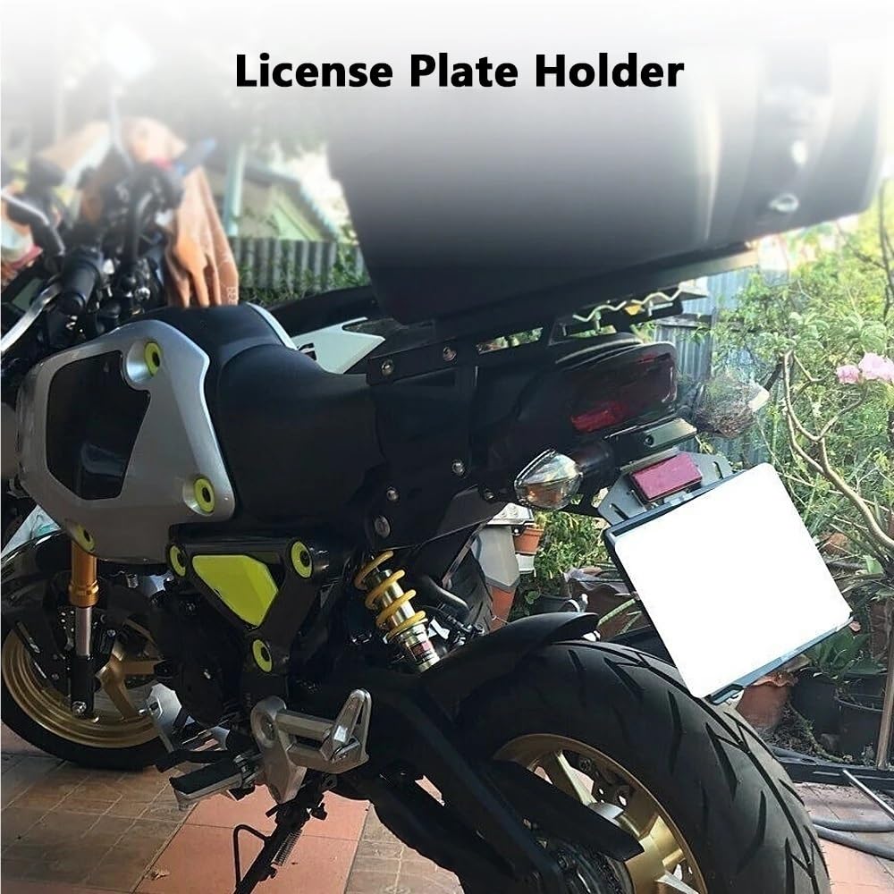 Portatarga Coda del motociclo Porta Targa HA CONDOTTO LA Luce Accessori Moto Per H2C MSX Per Grom 2020 2021 2022