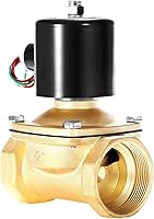 Vista 14 de Válvula solenoide eléctrica de latón Bacoeng de 1 pulgada y 110 V CA (NPT, normalmente cerrada)