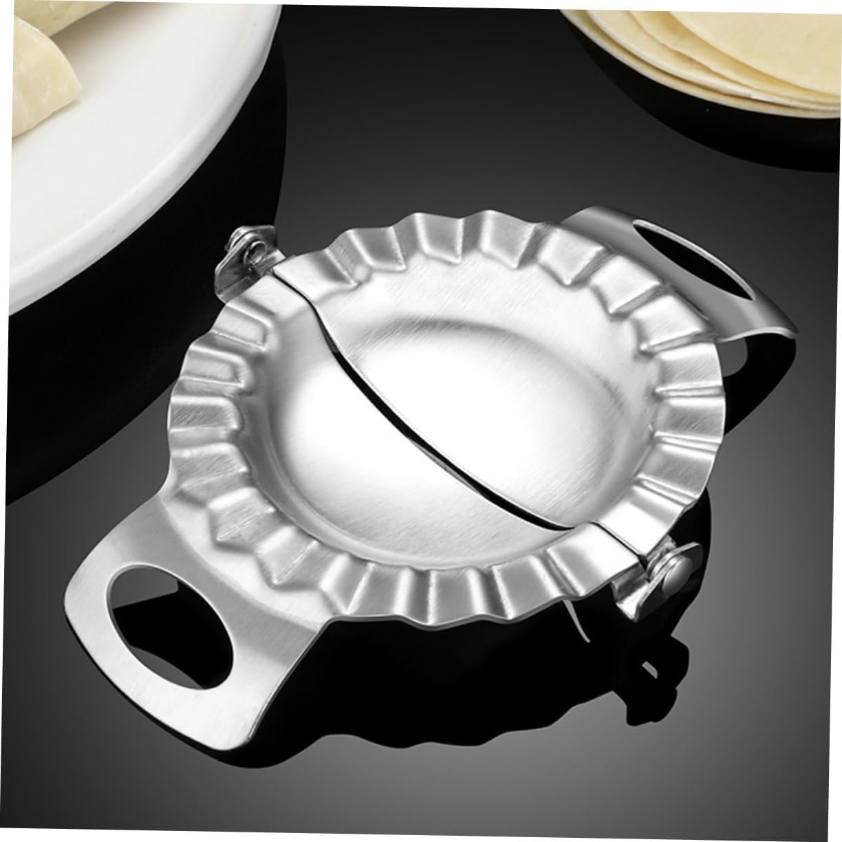 Garneck Dumpling Maker Machine Stainless Steel Mould Press Dough Press for Home Ravioli Empanada