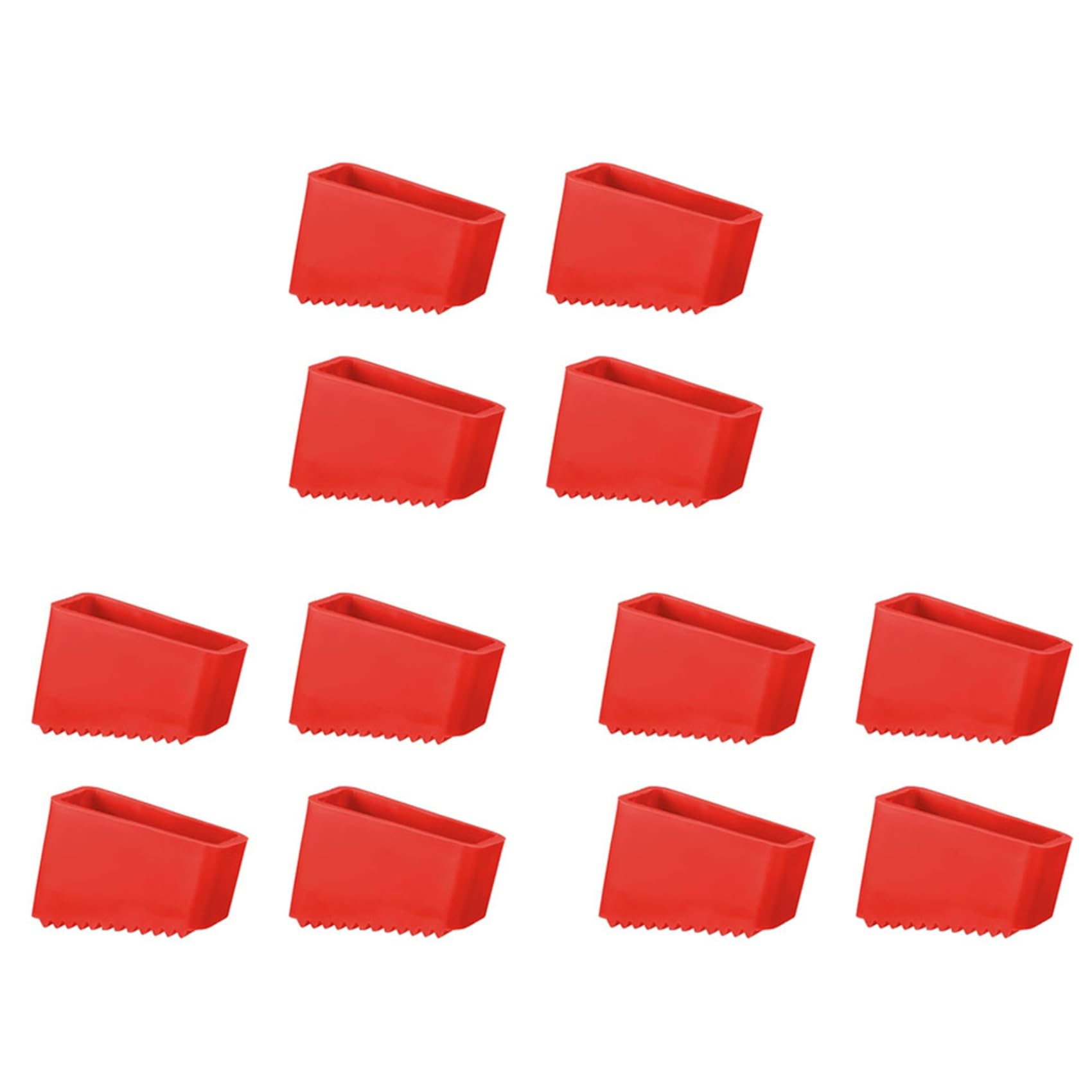 Hndhbfgrt 12pcs Step Ladder Feet Covers Versatile Ladder Leg Covers Non-Skid Ladder Pads Rubber Foot Pad Insulating Foot Sleeve