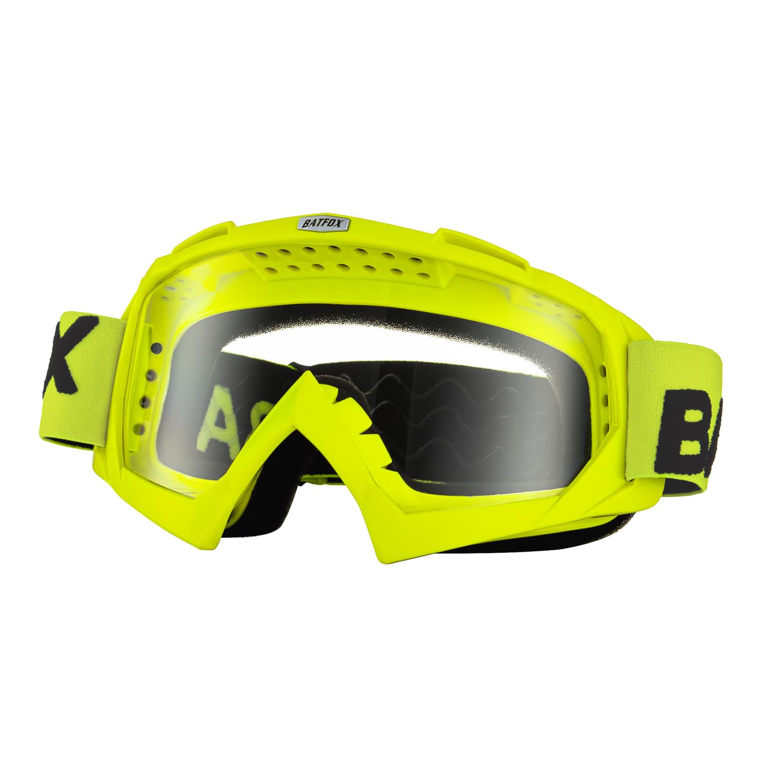 Dirt Bike ATV Goggles Motorcycle Glasses Riding Motocross 4-Wheeler MX DH Accessories for Men Women Youth UV Protection Safety Dust-Proof Anti-Slip Strap(Clear-Green)
