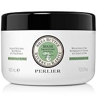 Vista 2 de Perlier Mousse corporal de manteca de karité intensiva nutritiva con limón, 13.5 onzas líquidas