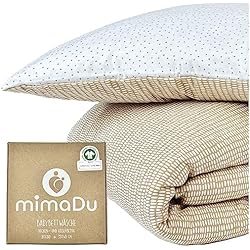 Funda Nordica Beige Zara Home mimaDu Fundas nordicas para Cuna nordicos para cunas nordico Cuna Funda Almohada Cuna 35x40cm y Funda nordica 80x80cm | 100% algodón orgánico Gots 35x40 + 80x80cm (BioBrown)