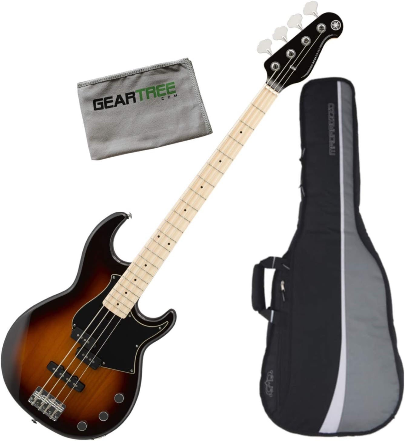 Yamaha BB434M TBS 4 String Bass Guitar (Tobacco Brown Sunburst) w/Polish Cloth