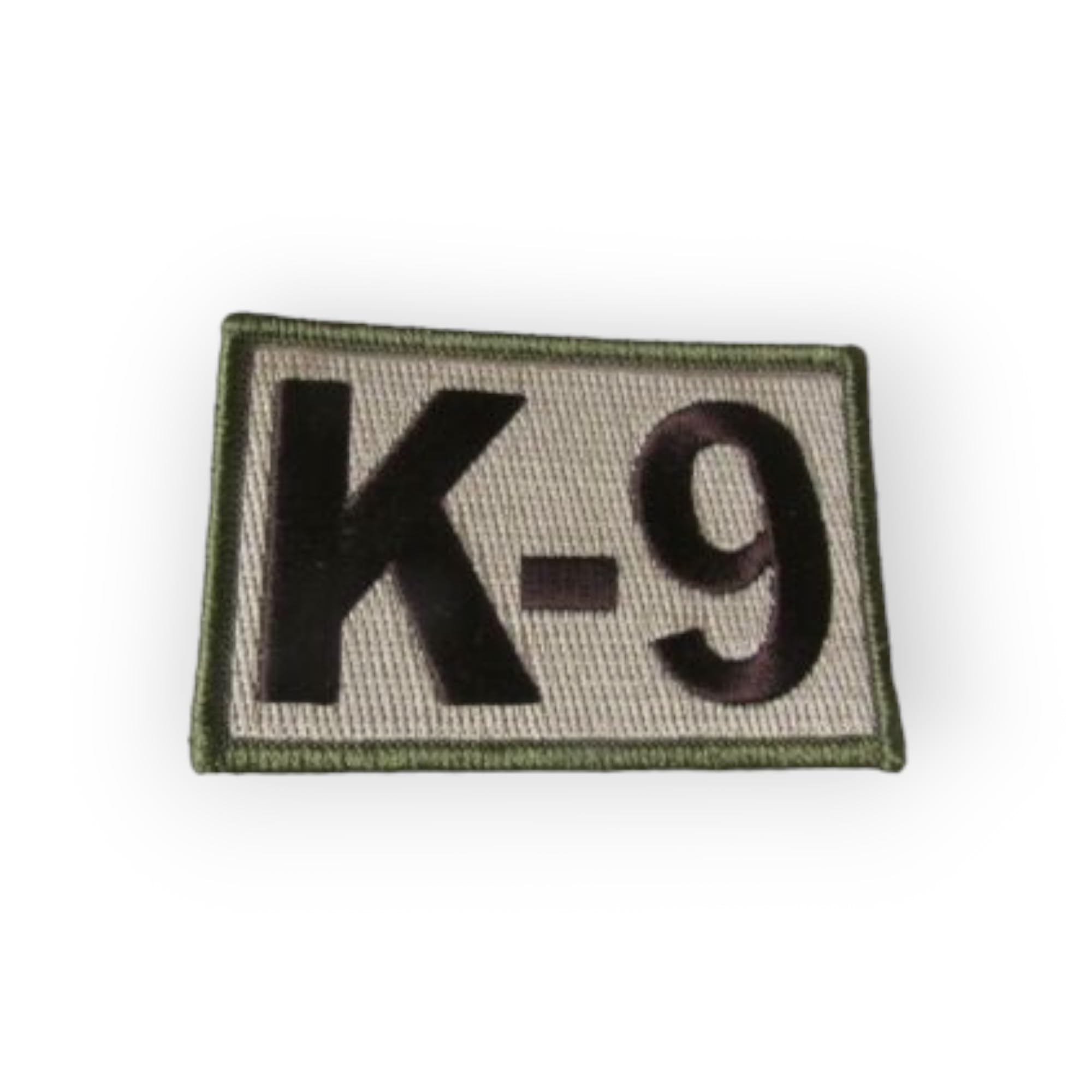 Patch Hook, Loop Approx 3 Inches K-9 Canine Dog Handler Green Border