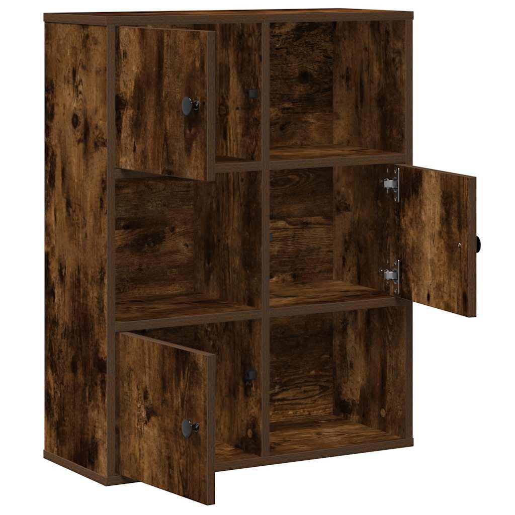 Generisch Bücherregal Räuchereiche 60x24x76,5 cm Holzwerkstoff,Möbel,Regalsysteme,Bücherregale Bücherschränke-860386