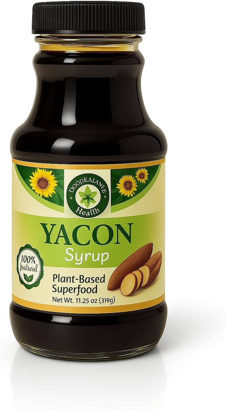 - Health Yacon Syrup | Natural Sweetener | Sugar Substitute | Low Glycemic Index, Low Calorie Syrup | Prebiotics, Vitamins, Fiber | Vegan, Gluten Free, Kosher Syrup | 11.25 Ounce Bottle