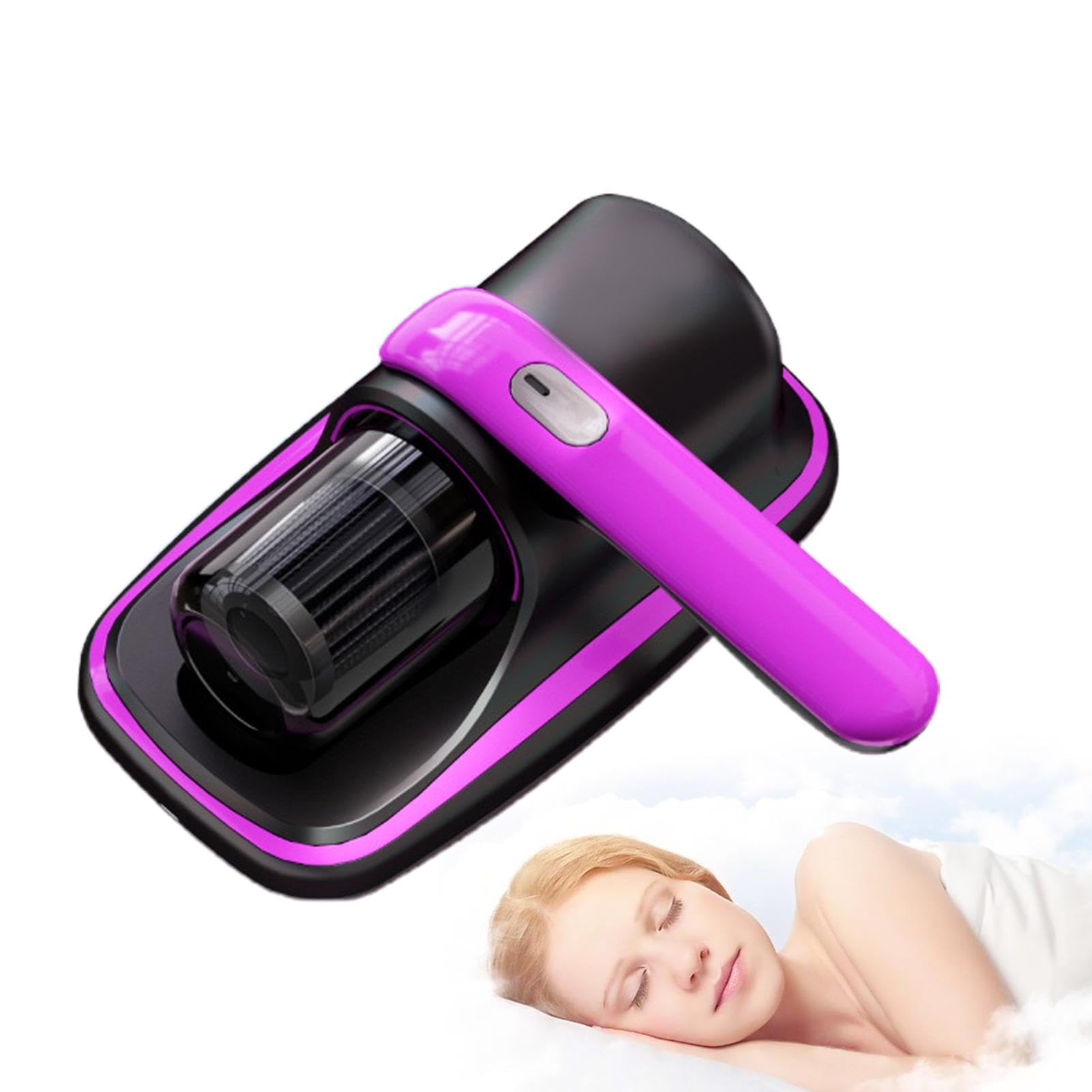 Deep Mattress Cleaner, Portable UV Bed Cleaning Vacuum, Removable Filter System Vacuum, Roller Brush Dust Vacuum, Vacuum For Capturing Tiny Particles, UV Mattress Cleaning Device, Effective Bed Dust C