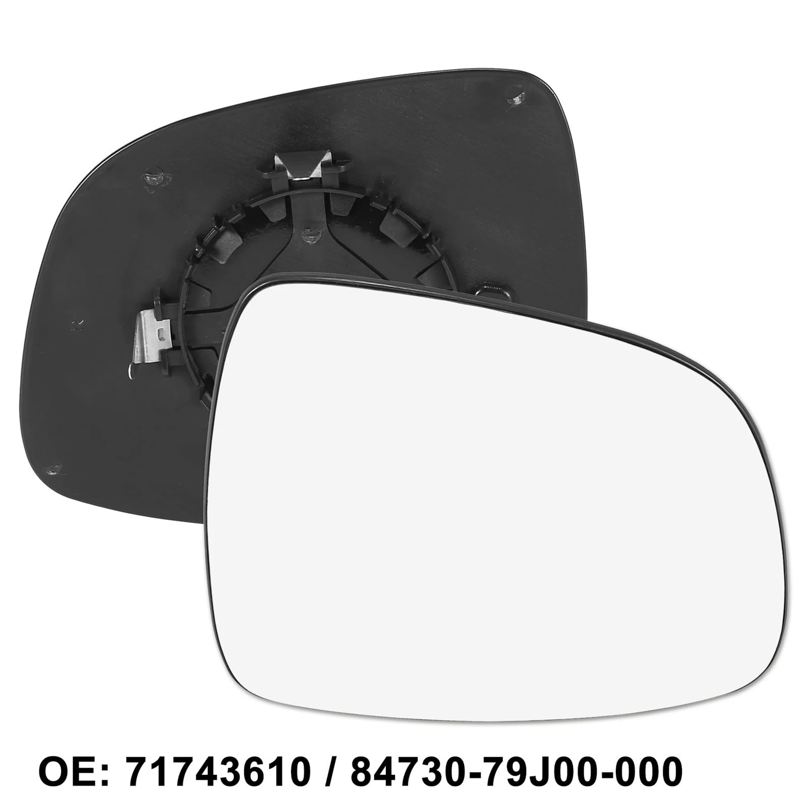 Cristal de espejo retrovisor calefactado Espejo retrovisor derecho sin calefacción 71743610 para Suzuki SX4 (2006-2017)