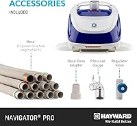 Vista 5 de Hayward W3925ADV 25ADV Navigator Pro Aspiradora de piscina con succión (limpiador automático de piscinas), color blanco