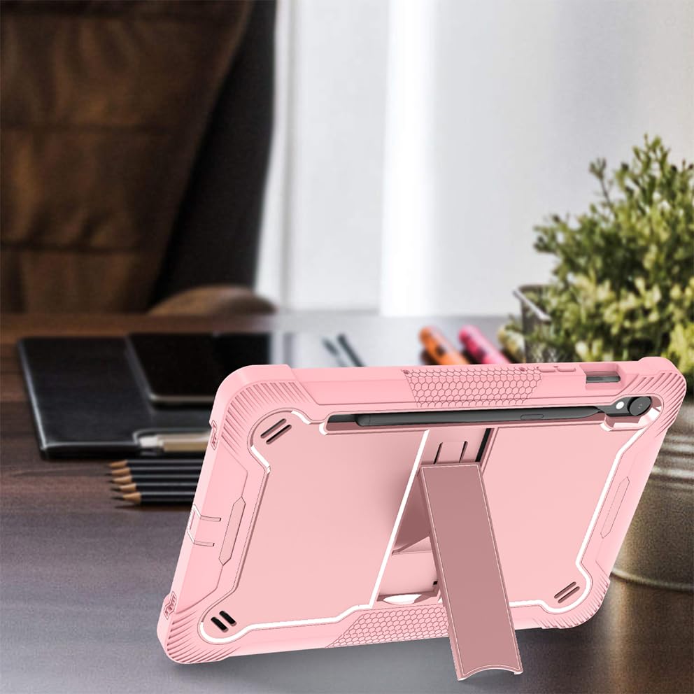 Étui Galaxy Tab S10 FE or rose finition premium antichoc chic - 4