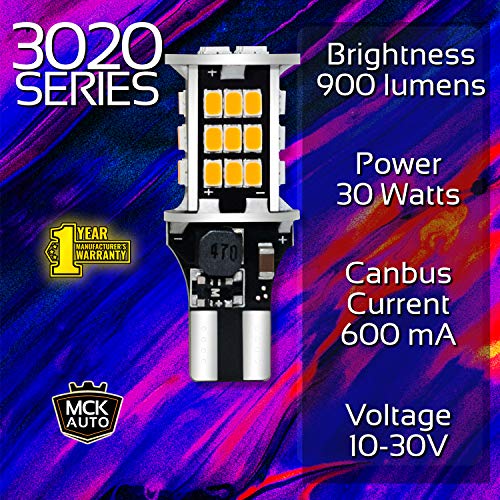 Ampoules LED T10 W16W clignotants ambre pour moderniser votre conduite nocturne - 2