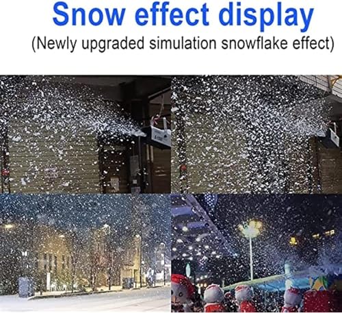 Machine à neige 1500 W pour scène extérieure avec faux flocon de Noël