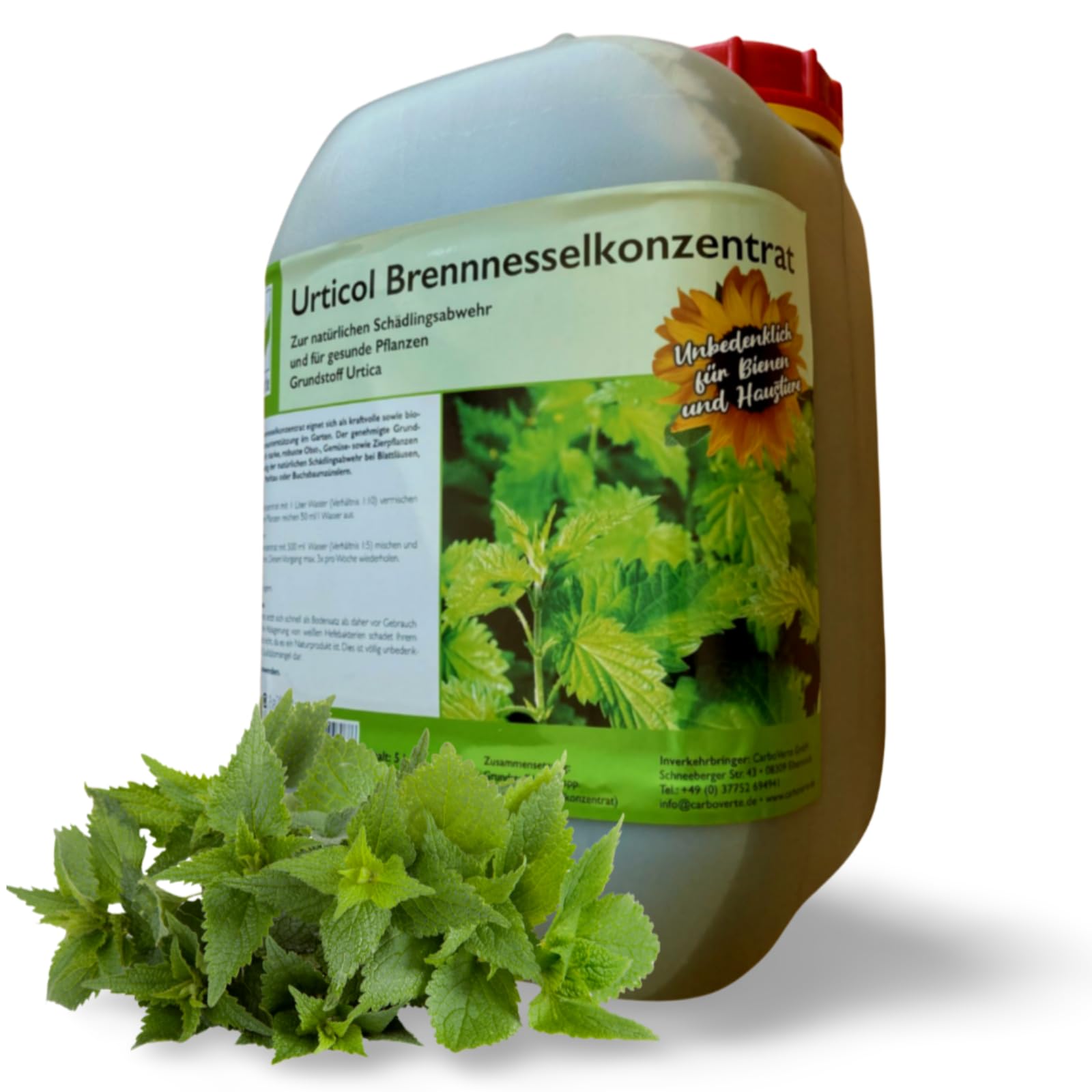 Natürliche Brennnesseljauche, Brennnesselsud 5 Liter, Grundstoff Urtica, handgemacht, für vitale Pflanzen und zur Schädlingsabwehr, 100% natürlich