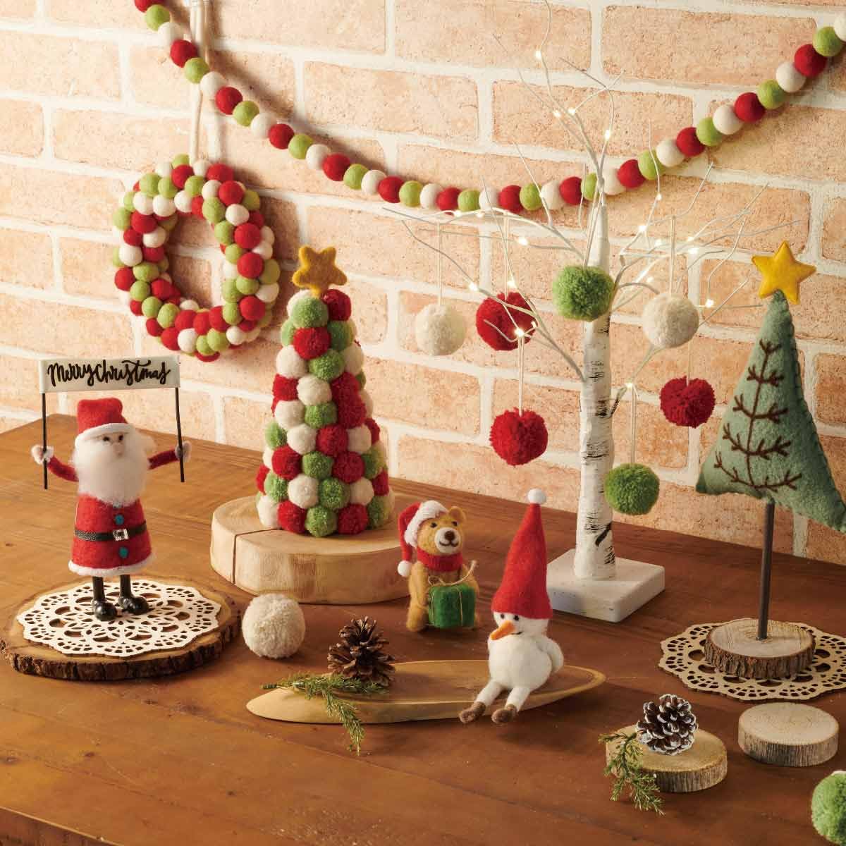 Amazon.co.jp: 冬の装飾 クリスマス 飾り 店舗・自宅兼用 【 ポンポン