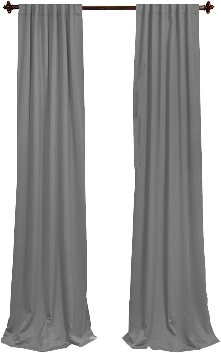 ArtOFabric Polyester Curtain Panel 56x84 Inch -Silver