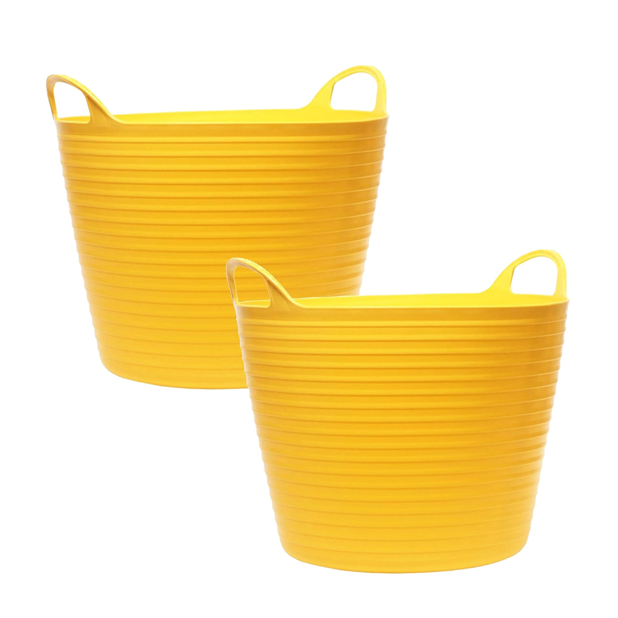 STORM TRADING GROUP 40 Litre Strong Robust Flexi Tubs Sets Of 3 Or 6 Mixed Assorted Colours Flexible Tub Multi Purpose Garden Storage Container Bucket (Set Of 6 (2 X Black, 2 - View #6