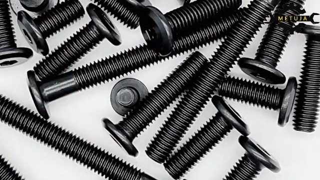 Image of Metuja M6-1.0 x 18mm,20-Pack Black Flat Head Hex Socket Cap Screw Bolts,304 Stainless Steel,Fully Threaded M6 Bolts,Metric Fasteners for Furniture