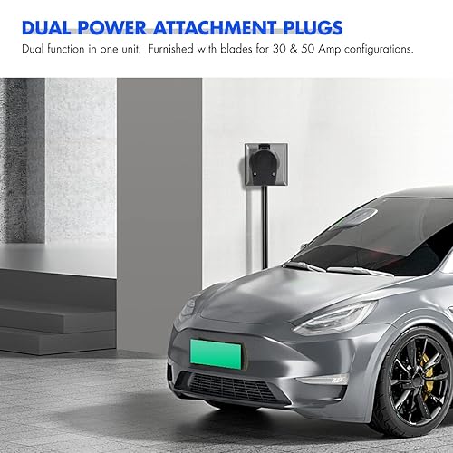 Miniatura 5 de Enchufe NEMA 14-30P y NEMA 14-50P, enchufe de ángulo de estufa de horno de 4 puntas, hoja recta resistente, 30 amperios, 50 amperios, 125250 V,