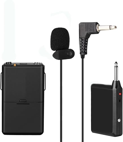 Fellibay Lavaliermikrofon kabelloses Mikrofon-System mit Bodypack-Transmitter EmpfA nger zum Anklipsen professioneller Clip fA r Interviews Aufnahme und Podcast Fellibay Lavaliermikrofon kabelloses Mikrofon-System mit Bodypack-Transmitter EmpfA nger zum Anklipsen professioneller Clip fA r Interviews Aufnahme und Podcast