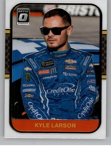2020 Donruss Racing Optic #70 Kyle Larson Credit One Bank/Chip Ganassi Racing/Chevrolet Official NASCAR Trading Card made by Panini America