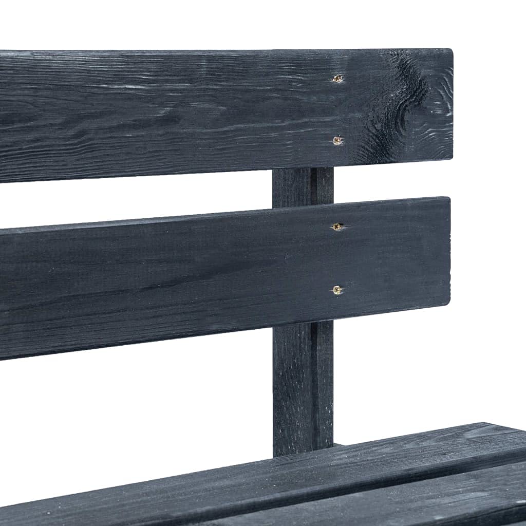Banco para palés de jardín de madera de pino tratada a presión, 110 x 65 x 55 cm, resistente a la intemperie, con respaldo y reposabrazos, banco para terraza, balcón y jardín