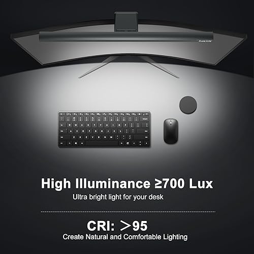 Miniatura 5 de Barra de luz para monitor con control remoto, lámpara de monitor de computadora para cuidado de los ojos, barra de luz de pantalla regulable, sin