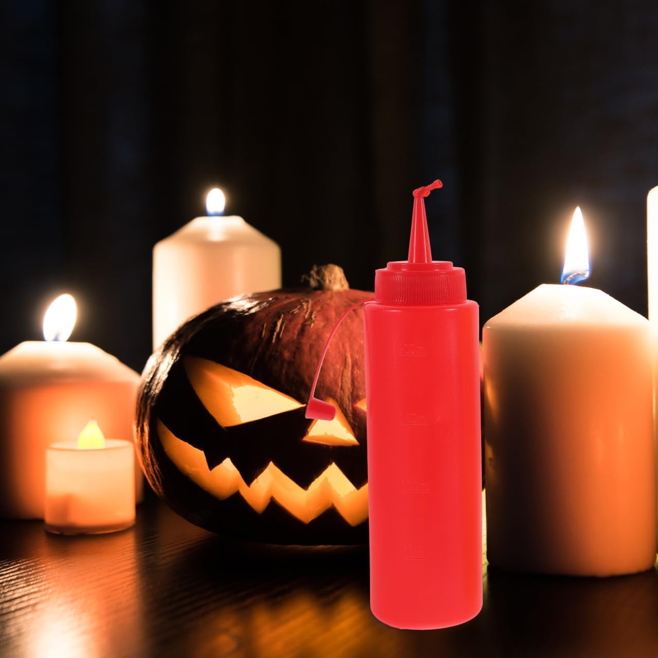 VICASKY Tomato Sauce Prank Toys - 2Pcs Fake Ketchup and Mustard Squeeze Bottles for Fun Stress Relief and Party Favor image 2