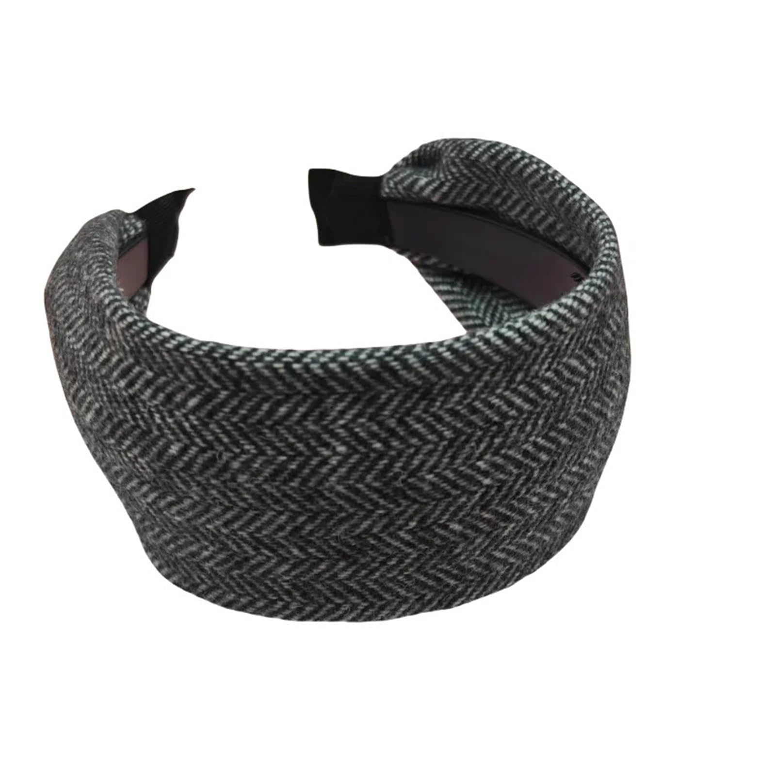 3 stücke Verdickt Warme Breitkrempige Haar Stirnband Herbst Und Winter Zubehör Mit Zähne Stirnbänder for Frauen Für Damen(Dark color-3pcs)