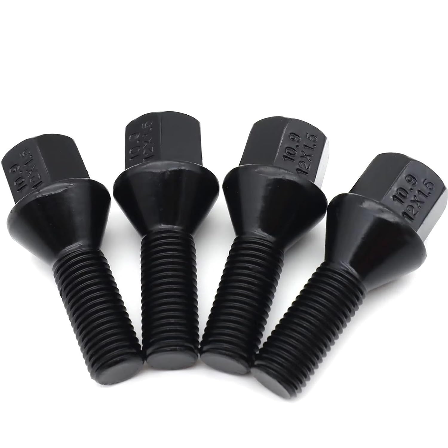 Car Locking Wheel Bolts Compatible with BMW for 1 2004-2013 4X Car Wheel Bolts Nuts Lugs M12 X 1.5 17mm Car Wheel Parts Tyres