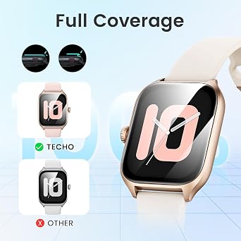 Screen Protector for Amazfit GTS 3 High Sensitivity HD Clear Maximum Coverage Screen Protector Film Bubble-Free Scratch-Resistant Anti-Dust Pack of 3