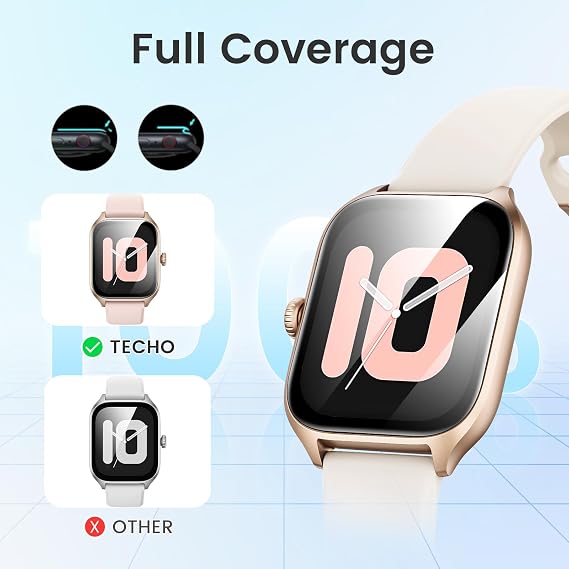 Screen Protector for Amazfit GTS 3 High Sensitivity HD Clear Maximum Coverage Screen Protector Film Bubble-Free Scratch-Resistant Anti-Dust Pack of 3