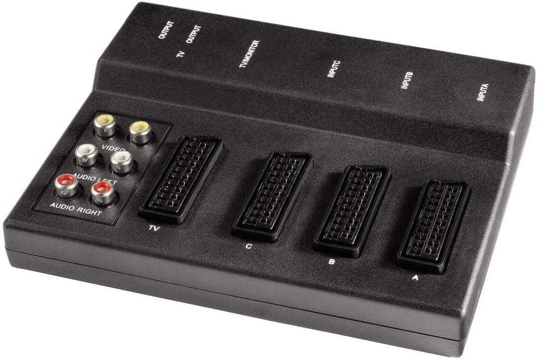 Hama Video Scart UMSCHALTPULT 3-fach FBAS S-VIDEO RGB