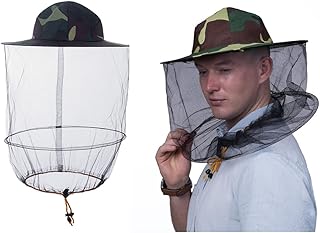 2 Pack bee Beekeeping Beekeepers hat with Veil net Netting Fishing Camping Hood Cap Fly Mosquito mesh Hats for Men Women Kids