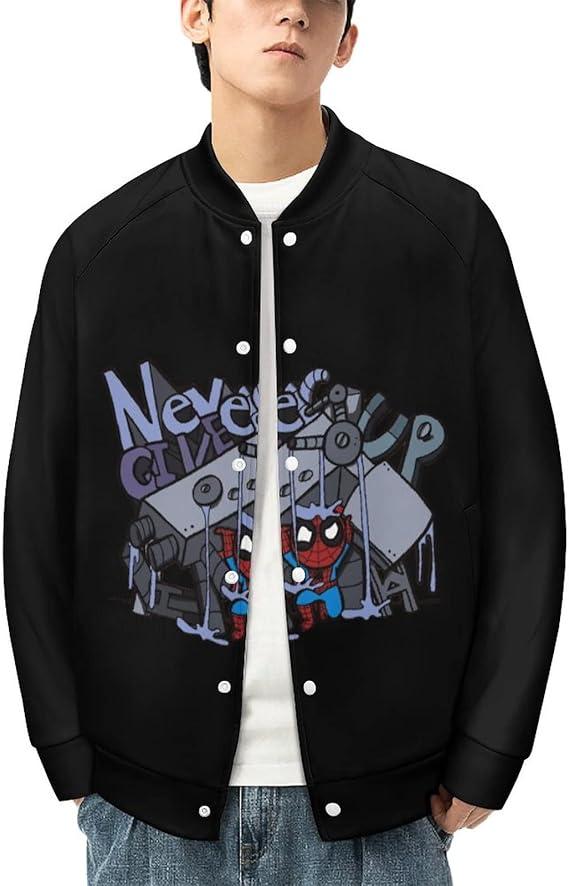 Amazon スタジャン メンス ジャケット スパイダーマン アウター ブルゾン ジャージ 長袖 ジャンパー フライトジャケット コート パーカー カジュアル スウェット 上着 スカジャン おしゃれ 無地 カジュアル 柔らかい アウトドア 防風 男女兼用 大きいサイズ コート