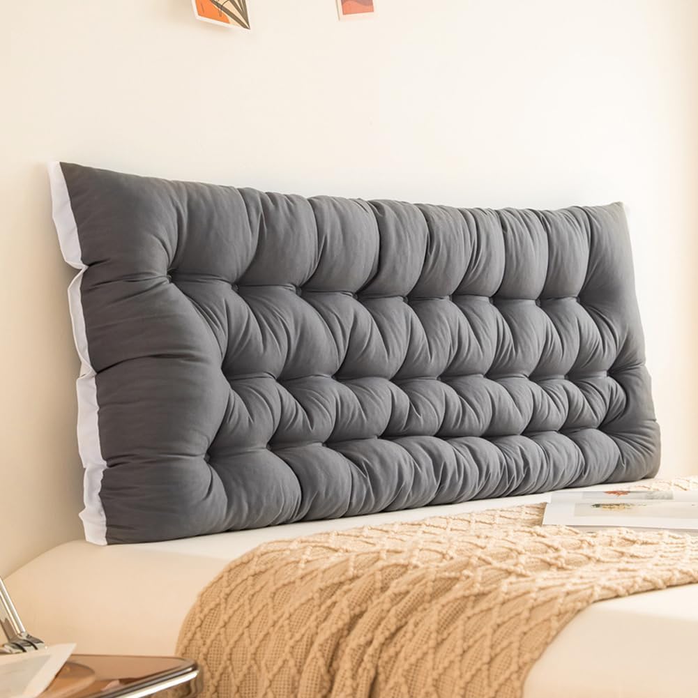 aeTHEric Rectangular Headboard Pillow/Bed Backrest Pillow/Long Support Pillow for Reading,Bed Bolster Lumbar Cushion (180cm x 13cm x 51cm)-image-33