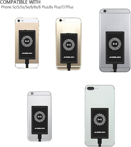 Miniatura 5 de ANGELIOX Receptor de carga inalámbrico compatible con iPhone 77 Plus  66 Plus  6s  5Se  5s  5c  5 (receptor de carga inalámbrico incluido)