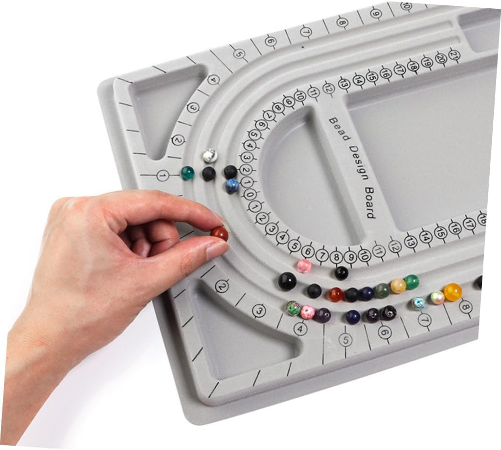 NOLITOY Jewelry Diy Bead Board Set Necklace Measurement Board Design Trays for Craftmaking