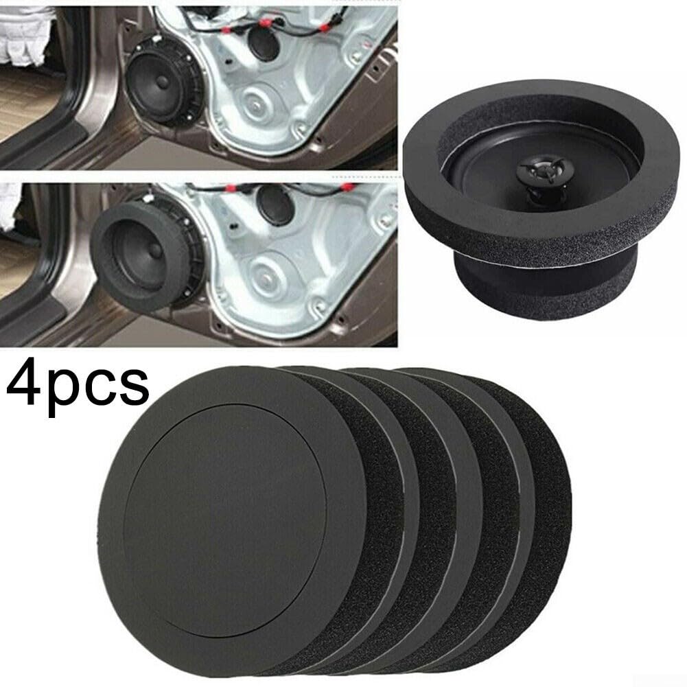 Anelli insonorizzati per altoparlanti auto 16,5 cm, distanziatori isolanti acustici in schiuma, compatibili 6-7 pollici