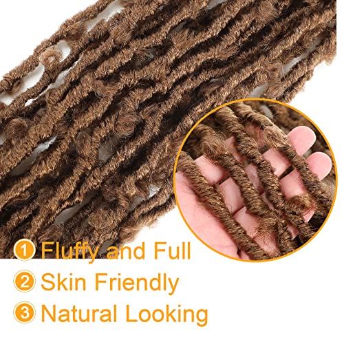 Yewell Butterfly Locs Crochet Hair 30 Inch 6 Packs Soft Long Crochet Butterfly Locs Pre-Looped Distressed Faux Locs Crochet Hair For Black Women (30Inch, 30#) #TOP4